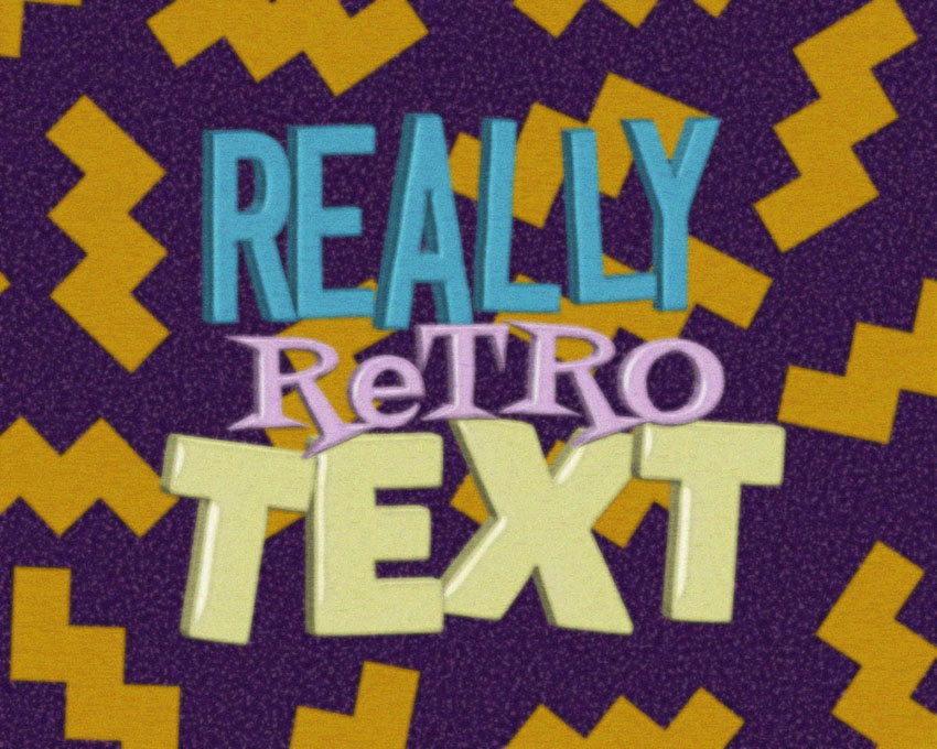 Retro Text Effect